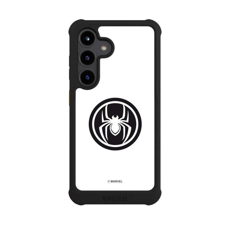 Galaxy S24 NIVOmax Spider-Man Spider Logo White
