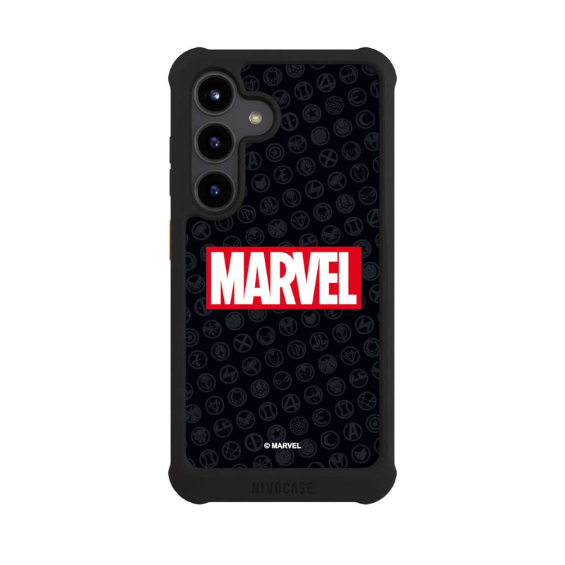 Galaxy S24 NIVOmax Marvel Logo Black Red 