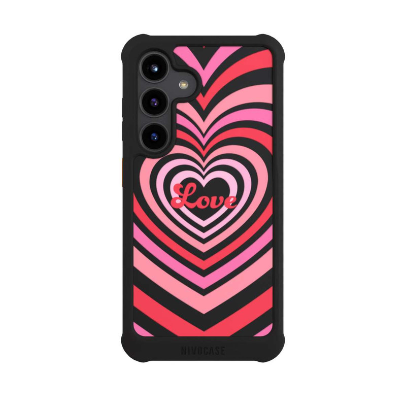 Galaxy S24 NIVOmax Amour, nuances rouges