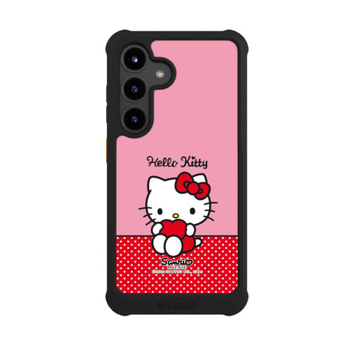 Samsung Galaxy S24 NIVOmax Hello Kitty sitzend mit Herz