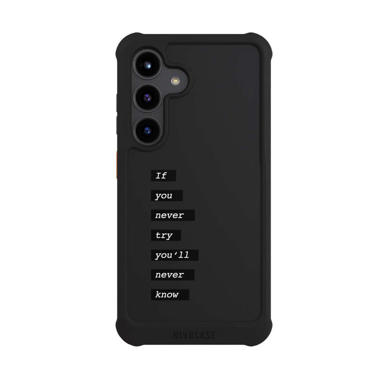 Galaxy S24 NIVOmax If You Try Black Transparent