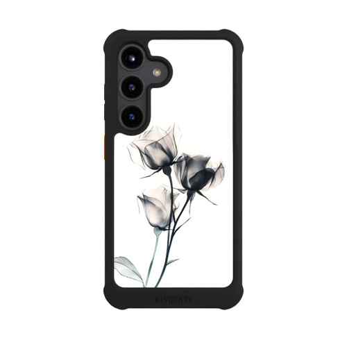 Samsung Galaxy S24 NIVOmax Schwarze Blume