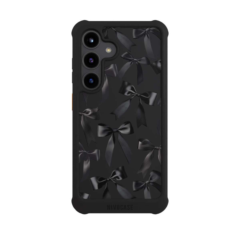 Galaxy S24 NIVOmax Black Satin Bow