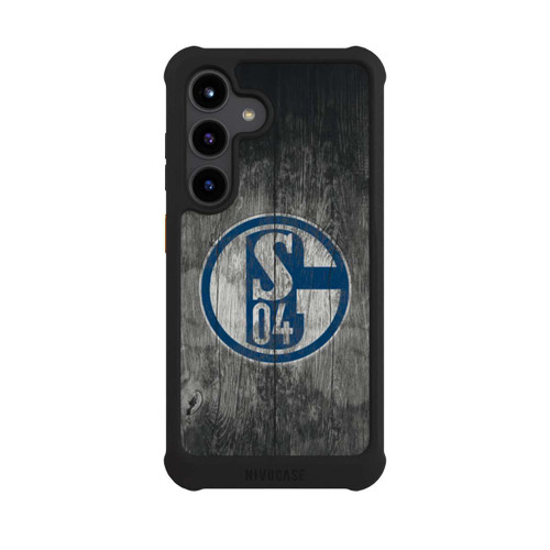 Samsung Galaxy S24 NIVOmax Schalke 04 Holz Look