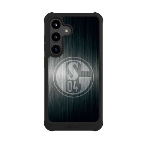 Samsung Galaxy S24 NIVOmax Schalke 04 Metall Look