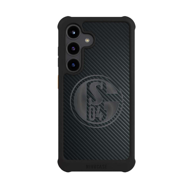 Galaxy S24 NIVOmax Schalke 04 Carbon Look