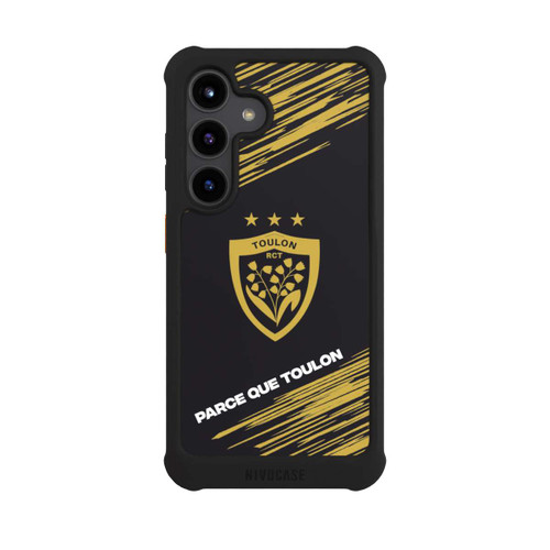 Samsung Galaxy S24 NIVOmax RCT Logo Gold Monochrom
