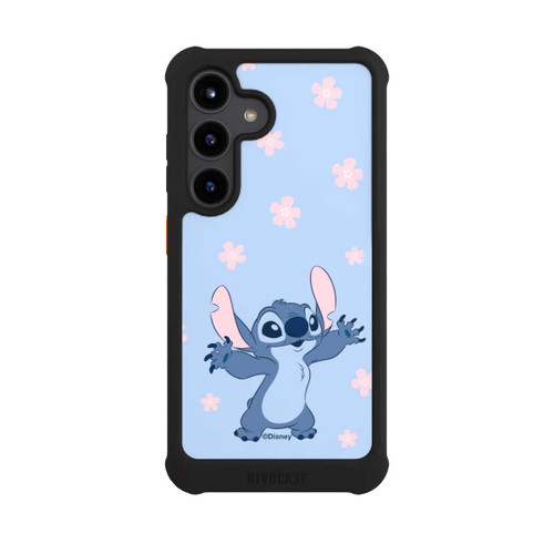 Samsung Galaxy S24 NIVOmax Stitch Pastel Flowers Blue