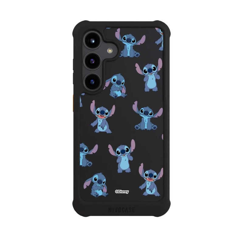 Galaxy S24 NIVOmax Stitch Faces Pattern Transparent