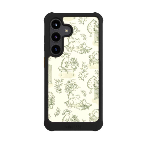 Samsung Galaxy S24 NIVOmax Chonky Cats Toile de Jouy