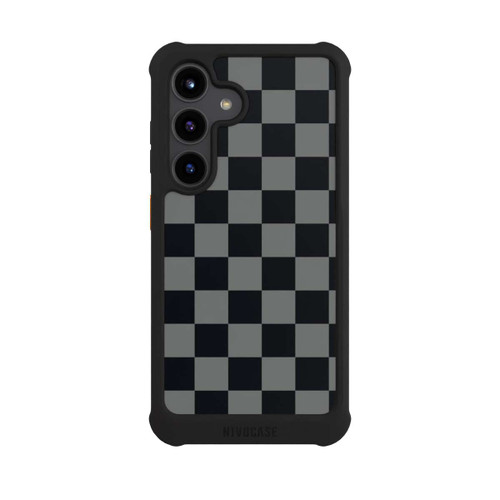 Samsung Galaxy S24 NIVOmax Schachbrett Schwarz Grau