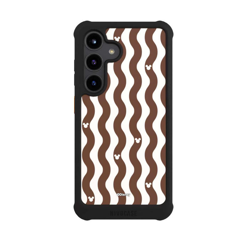 Galaxy S24 NIVOmax Mickey Mouse Brown Pattern Waves