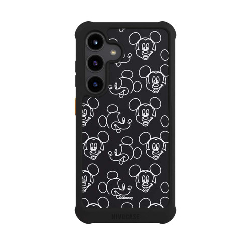 Samsung Galaxy S24 NIVOmax Disney Mickey Muster Schwarz