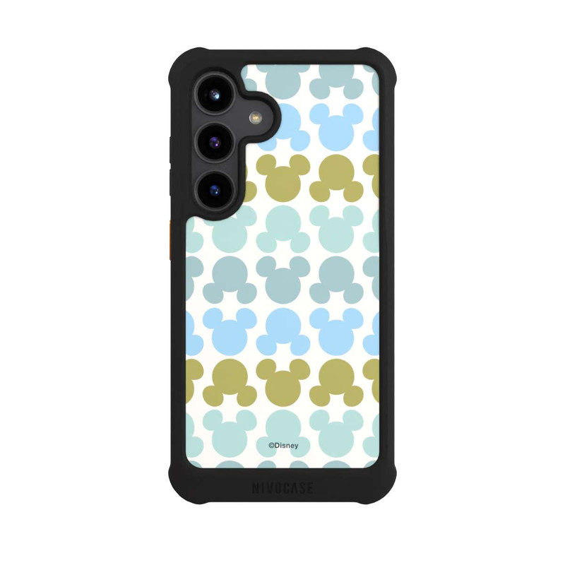 Galaxy S24 NIVOmax Disney Mickey Icon Pattern Green and Blue