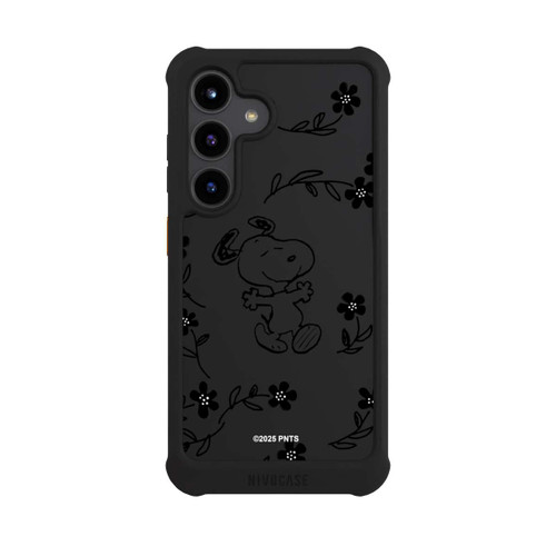 Samsung Galaxy S24 NIVOmax Snoopy und Flowers Transparent