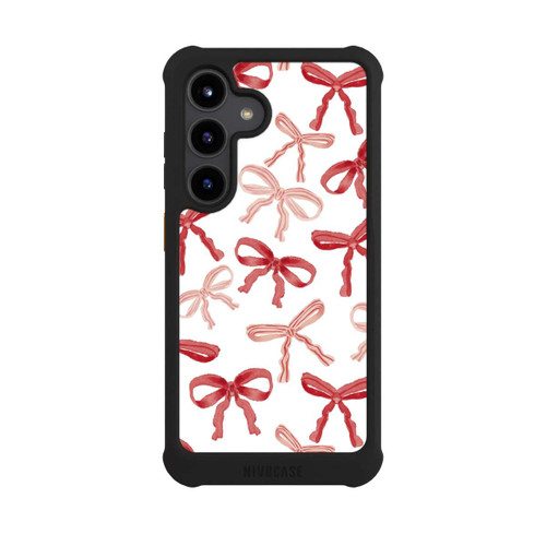 Samsung Galaxy S24 NIVOmax Rote Schleifen Muster