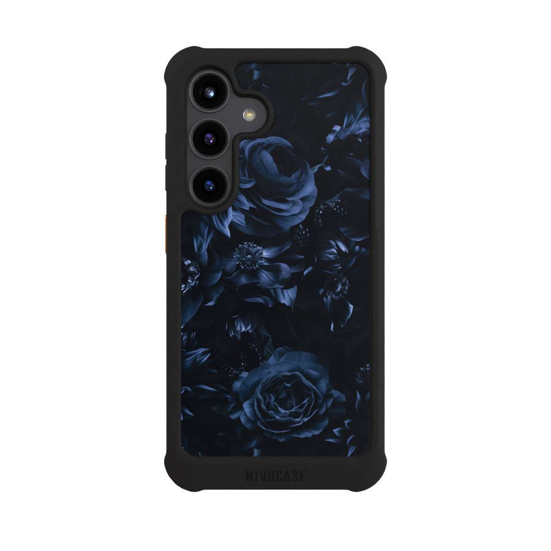 Galaxy S24 NIVOmax Shadow Flowers Blue