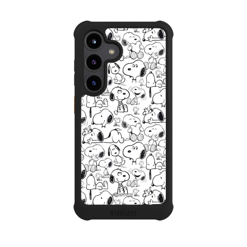 Galaxy S24 NIVOmax Classic Snoopy Pattern White