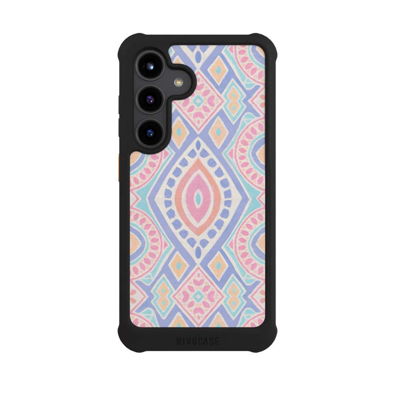 Galaxy S24 NIVOmax Boho Geometric Mosaic Intricate Tribal Design