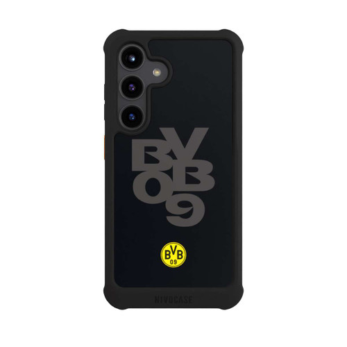 Samsung Galaxy S24 NIVOmax BVB09 Grau Schwarz
