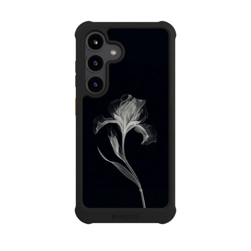 Samsung Galaxy S24 NIVOmax Negativ Flower Grey on Black with AI