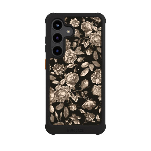 Samsung Galaxy S24 NIVOmax Toile fleurs foncées