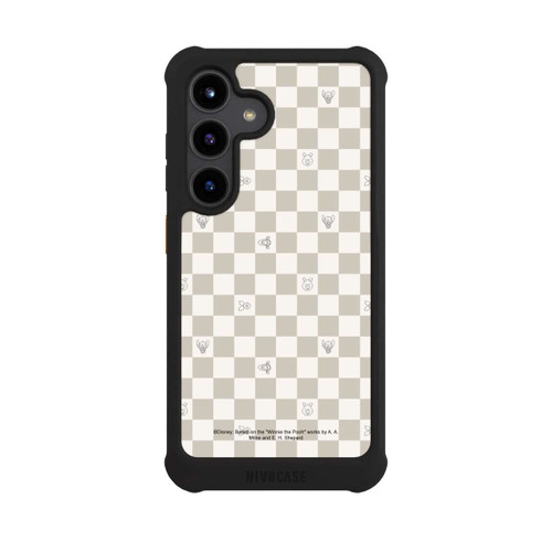 Samsung Galaxy S24 NIVOmax Winnie the Pooh Checked Pattern Beige