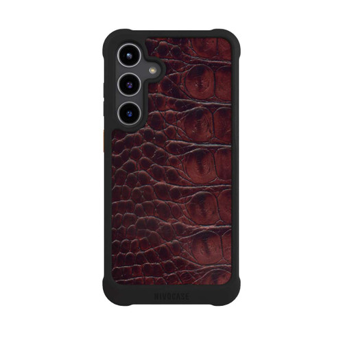 Samsung Galaxy S24+ NIVOmax Cuir de Crocodile