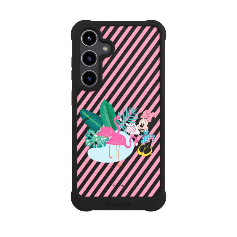 Galaxy S24 + NIVOmax Minnie Flamant Rose sans Fond
