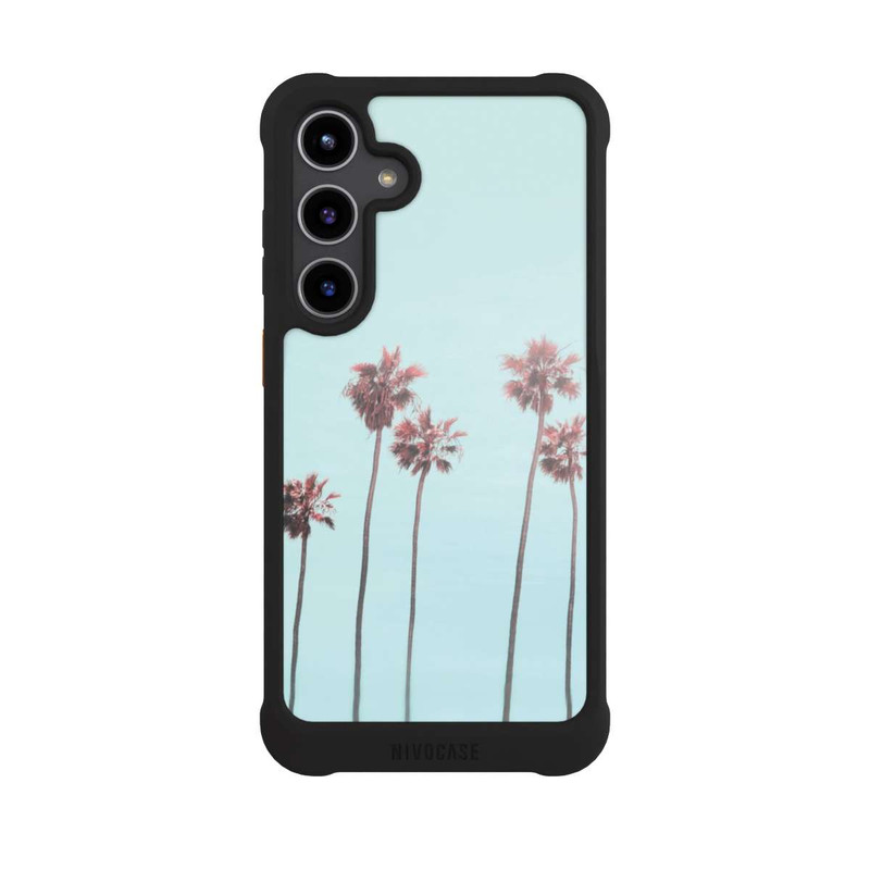Galaxy S24 + NIVOmax Pink Light Paradise Beach Palm