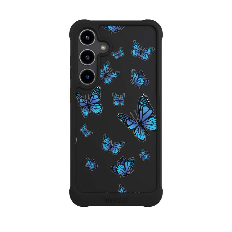 Galaxy S24 + NIVOmax Motif papillon transparent