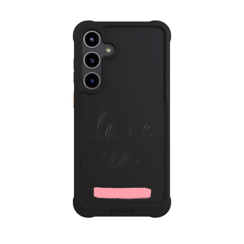 Galaxy S24 + NIVOmax La vie en Rosa Transparent