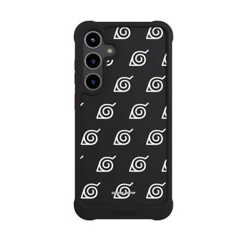 Samsung Galaxy S24+ NIVOmax Weißes Konoha-Muster Transparent