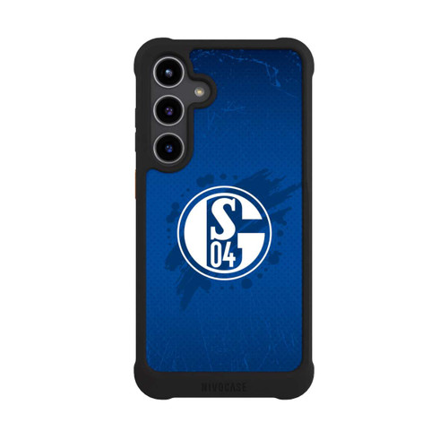 Samsung Galaxy S24+ NIVOmax Schalke 04 Farbe Fleck Blau