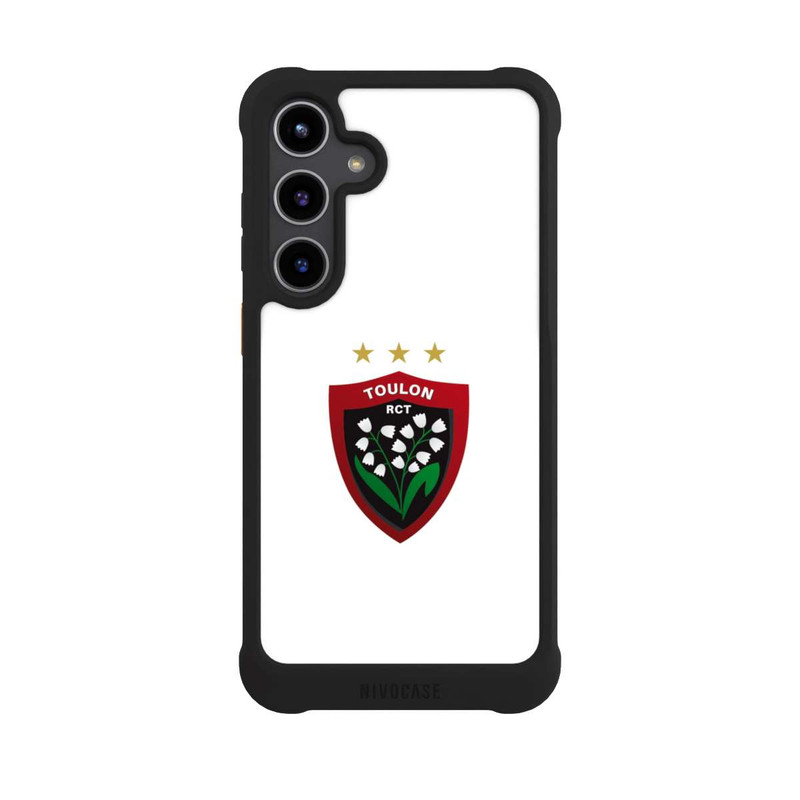 Galaxy S24 + NIVOmax Logo RC Toulonnais Blanc