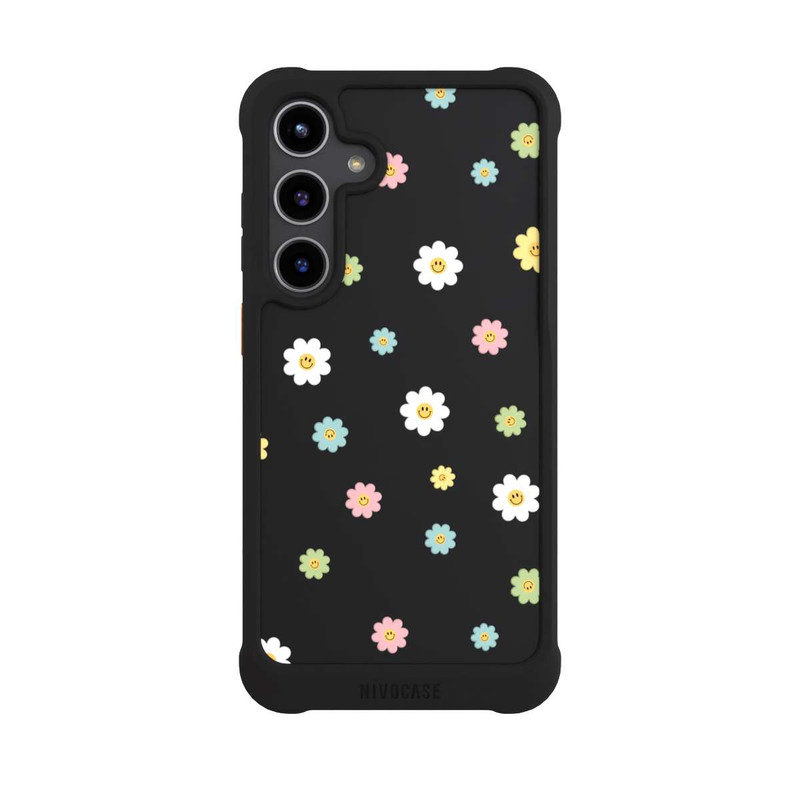 Galaxy S24 + NIVOmax Flower Power klein transparent