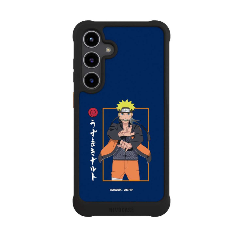 Galaxy S24 + NIVOmax Naruto Position de Combat bleu