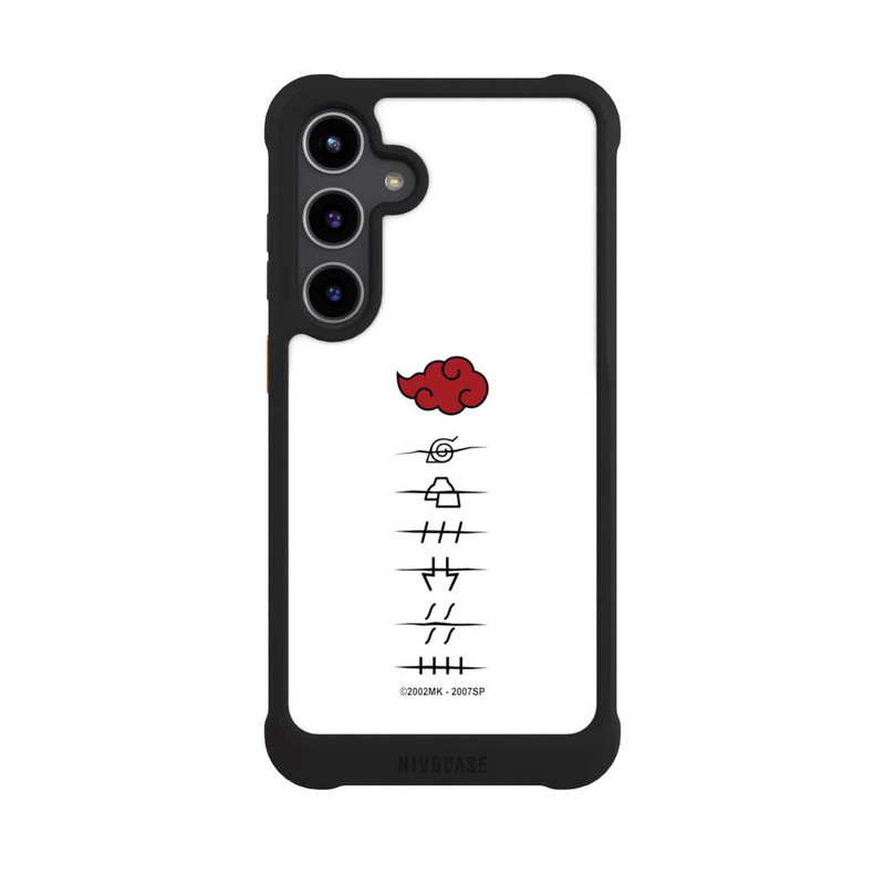 Galaxy S24 + NIVOmax Symboles blancs des membres d'Akatsuki