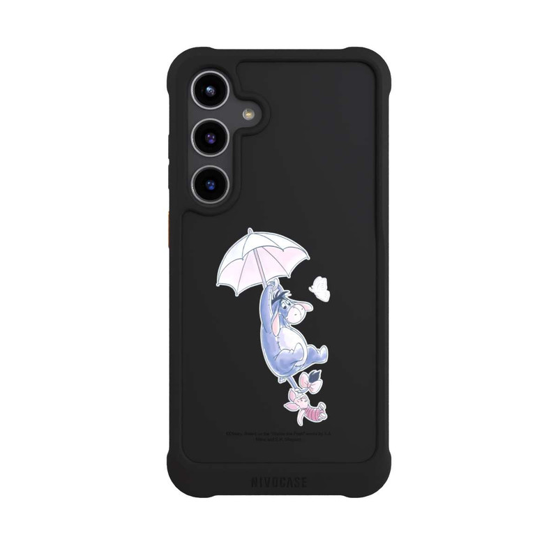 Galaxy S24 + NIVOmax Winnie Pooh Eeyeore Find Happiness Transparent