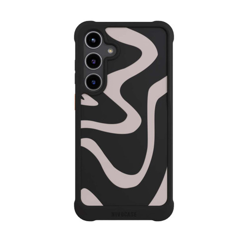 Samsung Galaxy S24+ NIVOmax Trendy Lines Brown Transparent
