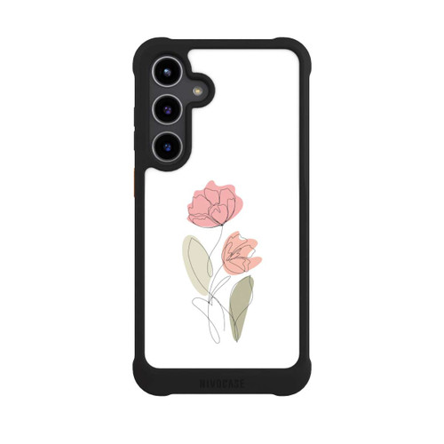 Samsung Galaxy S24+ NIVOmax Blume Line Art Rot