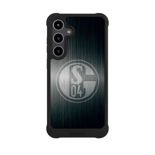Samsung Galaxy S24+ NIVOmax Schalke 04 Metall Look