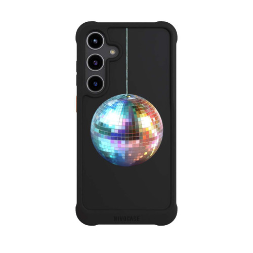 Samsung Galaxy S24+ NIVOmax Discokugel Party Blau Gold Transparent mit KI