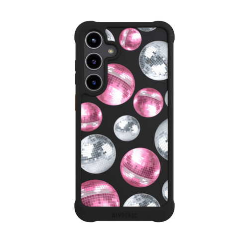 Samsung Galaxy S24+ NIVOmax Discokugel Show Pink Transparent