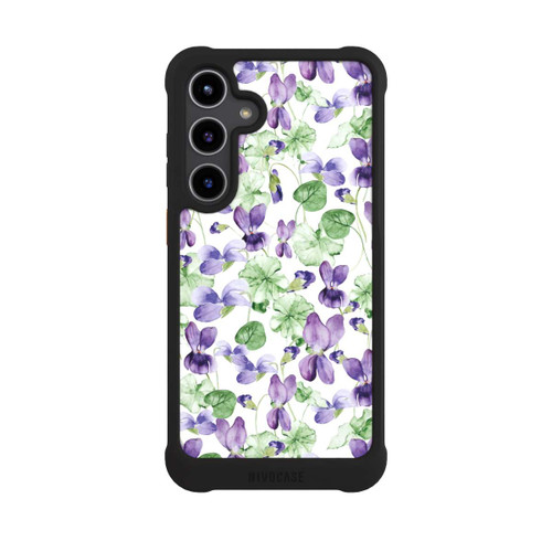 Samsung Galaxy S24+ NIVOmax Purple Wildflowers Pattern Watercolor