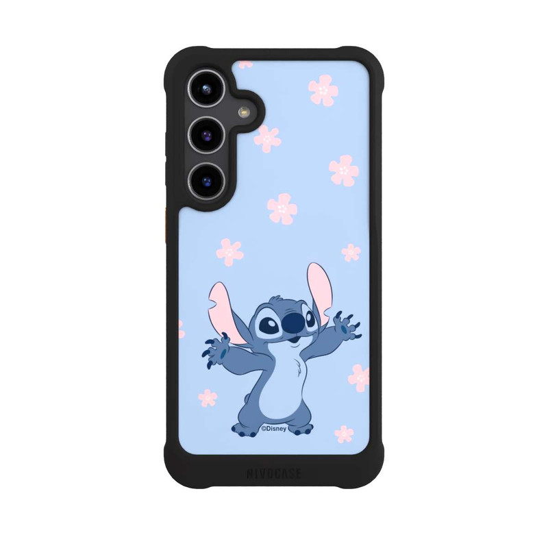 Galaxy S24 + NIVOmax Stitch Pastel Flowers Blue