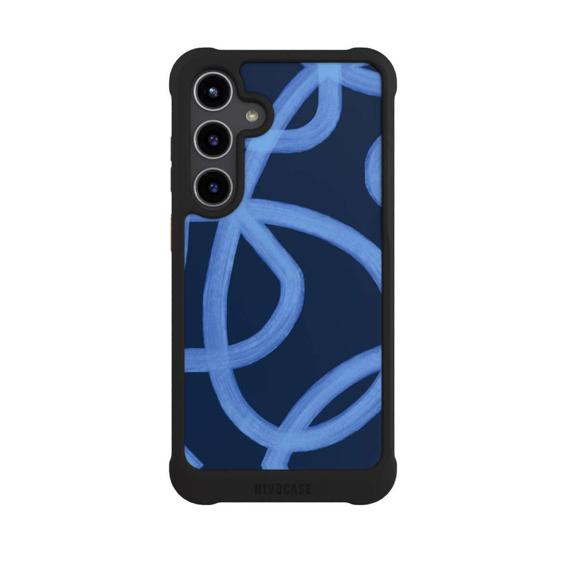 Galaxy S24 + NIVOmax Laced Up Tones of Blue