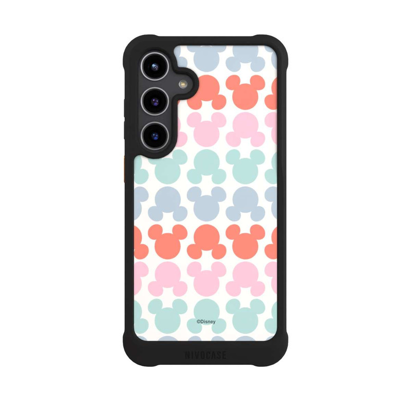 Galaxy S24 + NIVOmax Disney Mickey Icon Pattern Red and Pink