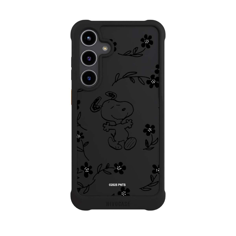 Galaxy S24 + NIVOmax Snoopy und Flowers Transparent