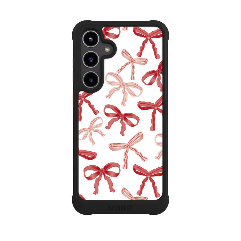 Galaxy S24 + NIVOmax Rote Schleifen Muster